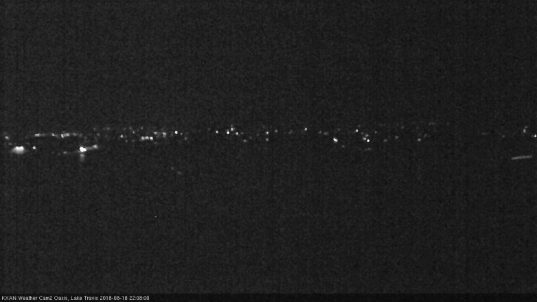 Lake Travis webcam, August 18, 2018 9:10 PM CT