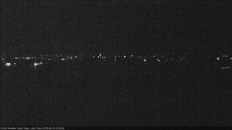 Lake Travis webcam, August 18, 2018 9:55 PM CT