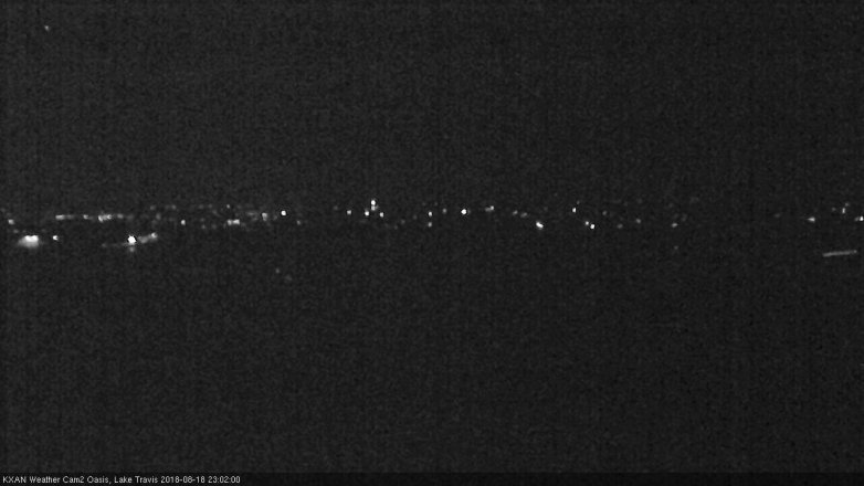 Lake Travis webcam, August 18, 2018 10:05 PM CT