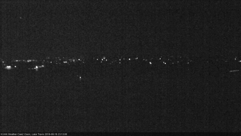 Lake Travis webcam, August 18, 2018 10:15 PM CT
