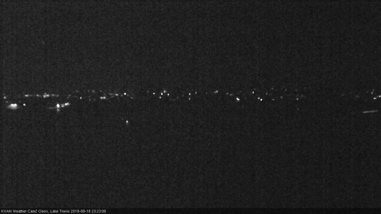 Lake Travis webcam, August 18, 2018 10:25 PM CT