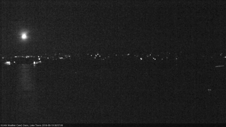Lake Travis webcam, August 18, 2018 12:00 AM CT