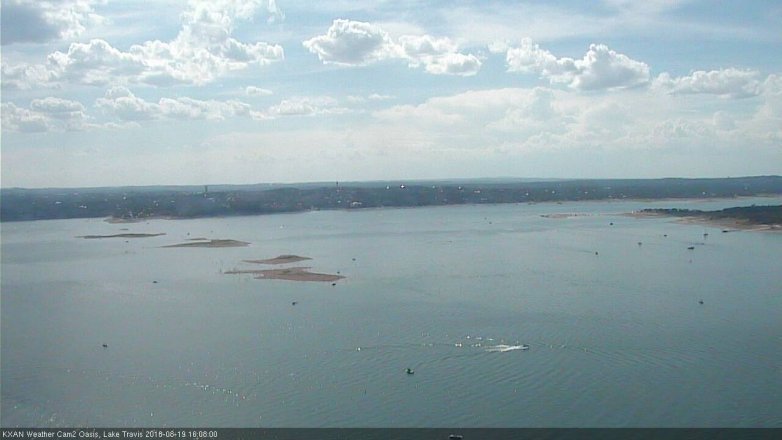 Lake Travis webcam, August 19, 2018 3:10 PM CT