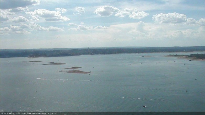 Lake Travis webcam, August 19, 2018 3:15 PM CT