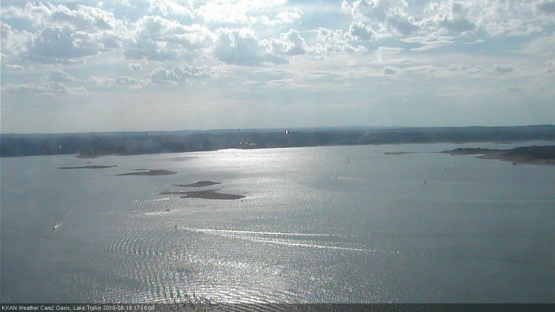 Lake Travis webcam, August 19, 2018 4:20 PM CT