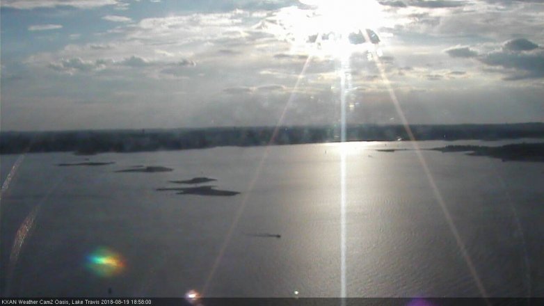 Lake Travis webcam, August 19, 2018 6:00 PM CT