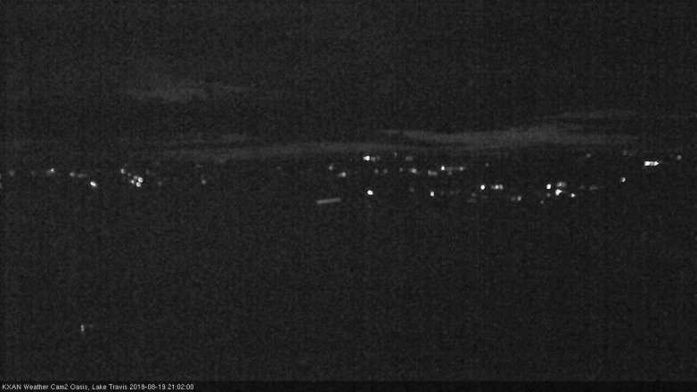 Lake Travis webcam, August 19, 2018 8:05 PM CT