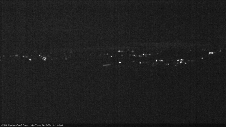 Lake Travis webcam, August 19, 2018 8:10 PM CT