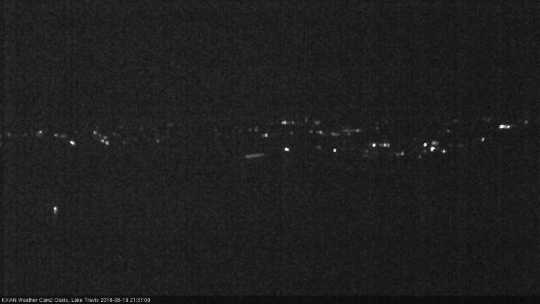 Lake Travis webcam, August 19, 2018 8:40 PM CT