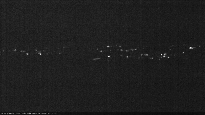 Lake Travis webcam, August 19, 2018 8:45 PM CT