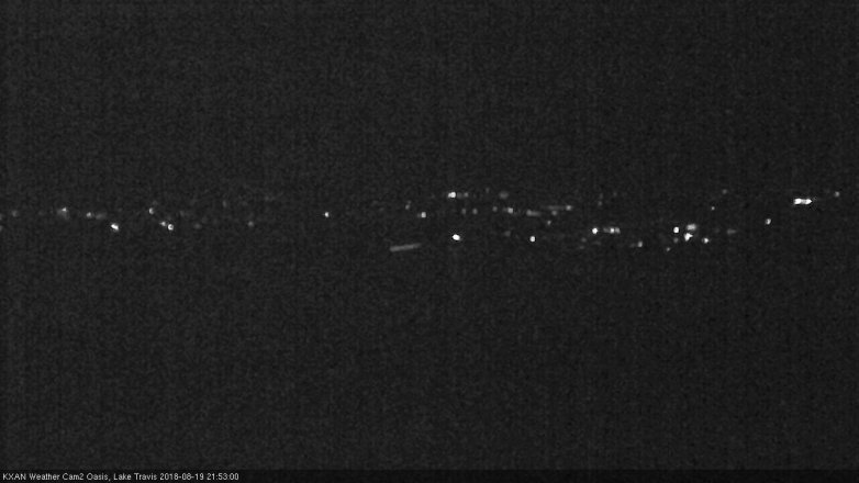 Lake Travis webcam, August 19, 2018 8:55 PM CT
