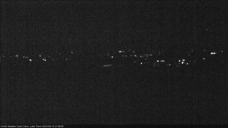 Lake Travis webcam, August 19, 2018 9:00 PM CT