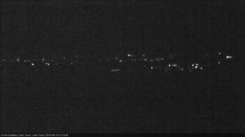 Lake Travis webcam, August 19, 2018 9:20 PM CT