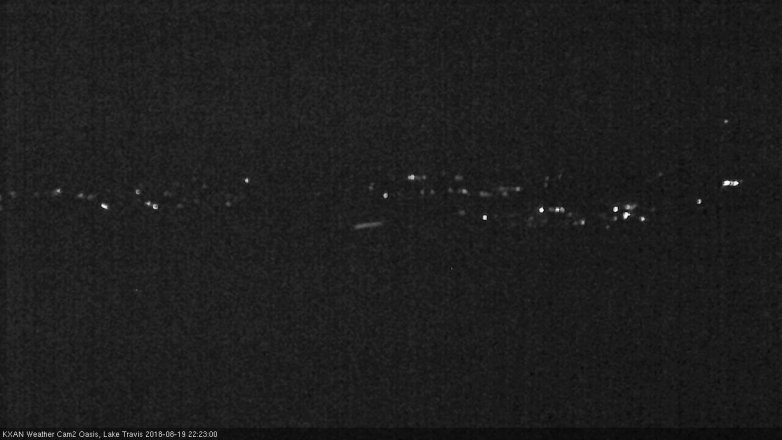 Lake Travis webcam, August 19, 2018 9:25 PM CT
