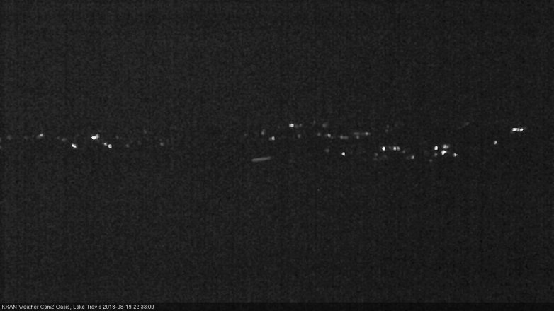 Lake Travis webcam, August 19, 2018 9:35 PM CT