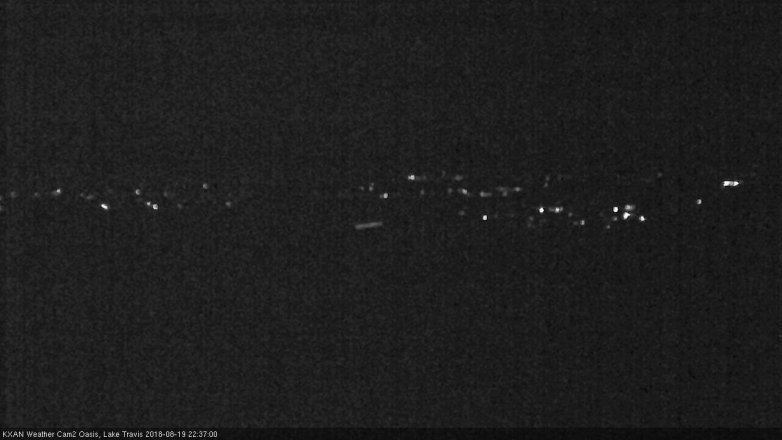 Lake Travis webcam, August 19, 2018 9:40 PM CT
