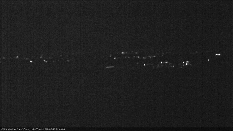 Lake Travis webcam, August 19, 2018 9:45 PM CT