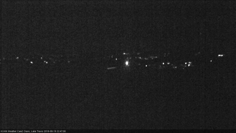 Lake Travis webcam, August 19, 2018 9:50 PM CT
