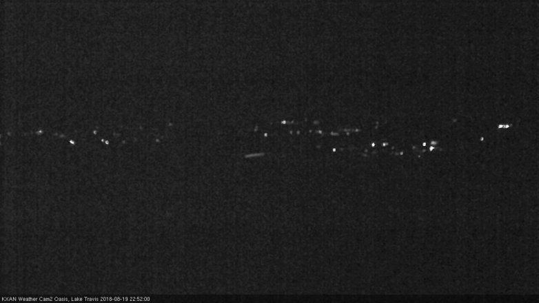 Lake Travis webcam, August 19, 2018 9:55 PM CT