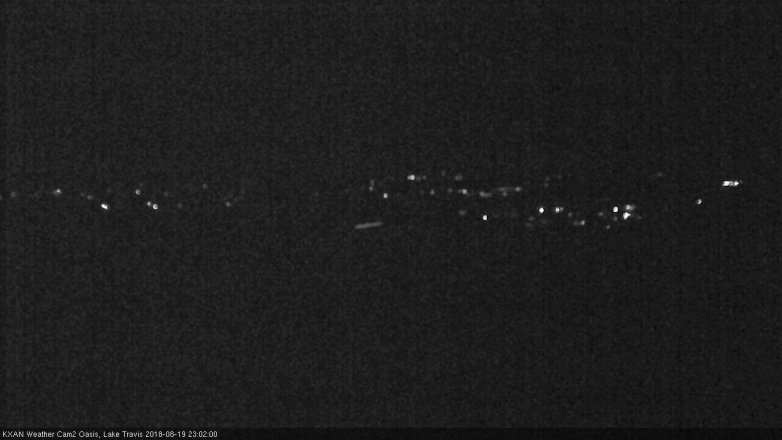 Lake Travis webcam, August 19, 2018 10:05 PM CT