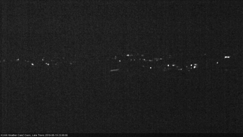 Lake Travis webcam, August 19, 2018 10:10 PM CT