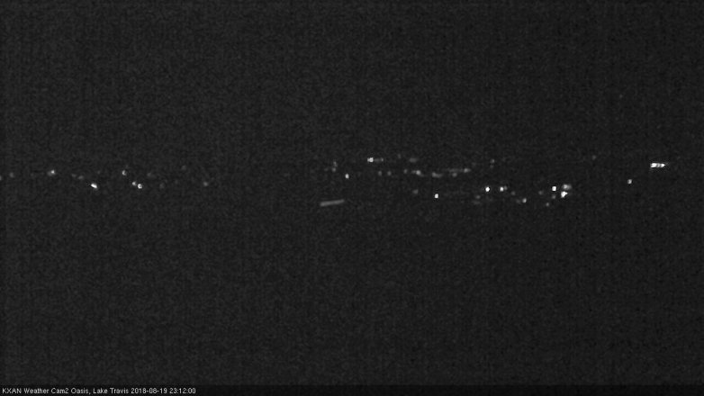Lake Travis webcam, August 19, 2018 10:15 PM CT