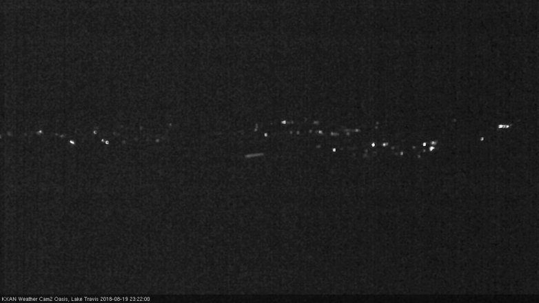 Lake Travis webcam, August 19, 2018 10:25 PM CT