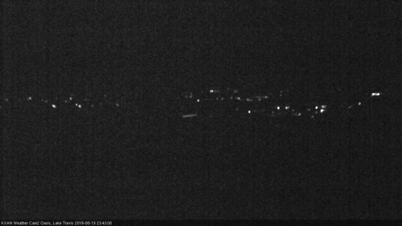 Lake Travis webcam, August 19, 2018 10:45 PM CT