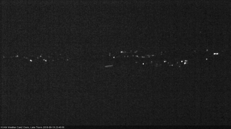 Lake Travis webcam, August 19, 2018 10:50 PM CT