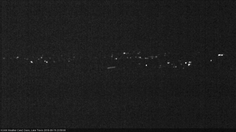Lake Travis webcam, August 19, 2018 11:00 PM CT