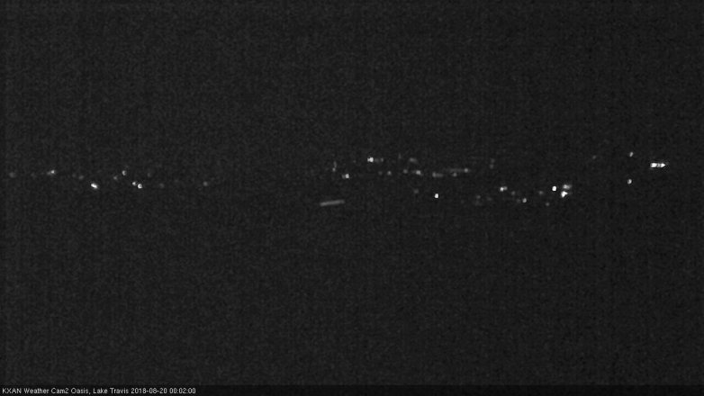 Lake Travis webcam, August 19, 2018 11:05 PM CT