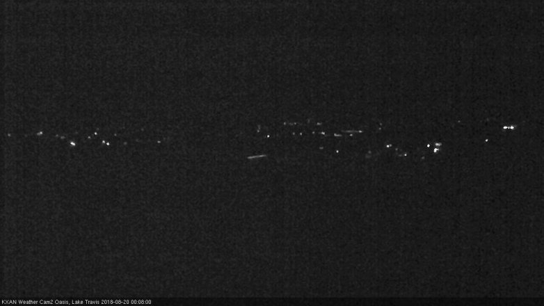 Lake Travis webcam, August 19, 2018 11:10 PM CT