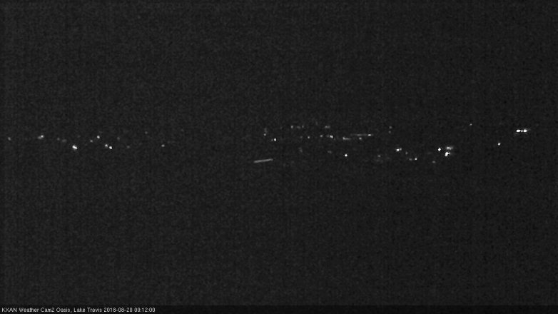 Lake Travis webcam, August 19, 2018 11:15 PM CT