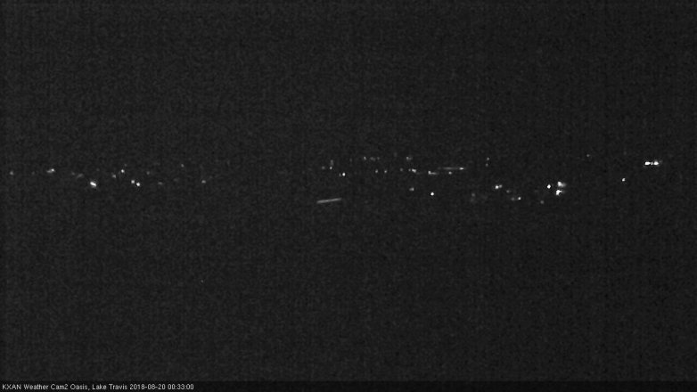Lake Travis webcam, August 19, 2018 11:35 PM CT