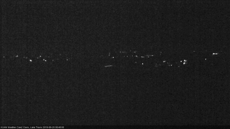 Lake Travis webcam, August 19, 2018 11:50 PM CT