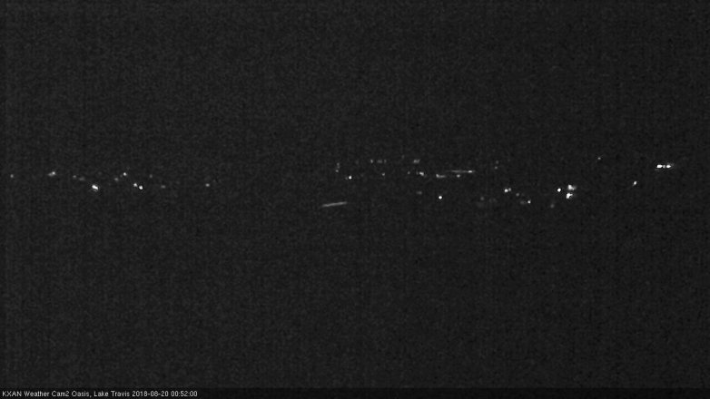 Lake Travis webcam, August 19, 2018 11:55 PM CT