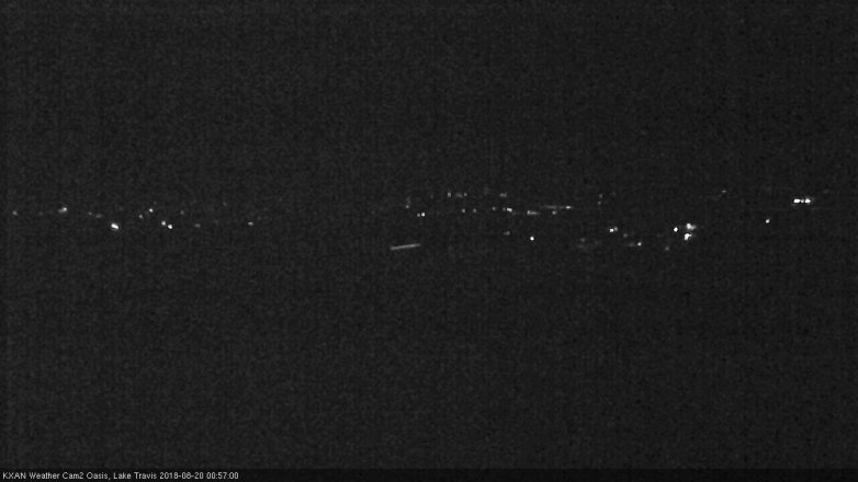 Lake Travis webcam, August 19, 2018 12:00 AM CT