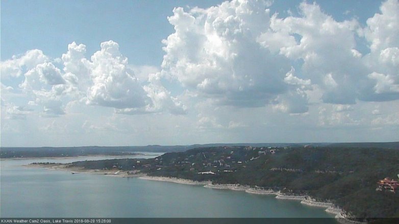 Lake Travis webcam, August 20, 2018 2:30 PM CT