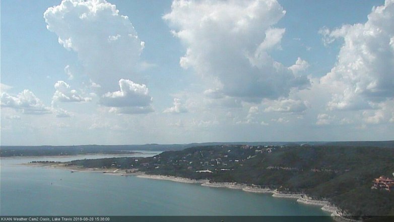 Lake Travis webcam, August 20, 2018 2:40 PM CT