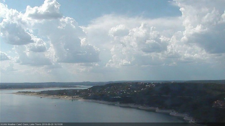 Lake Travis webcam, August 20, 2018 3:20 PM CT