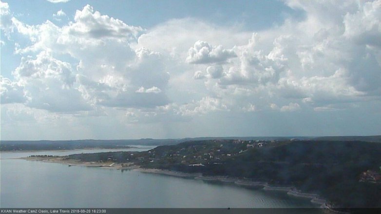Lake Travis webcam, August 20, 2018 3:25 PM CT
