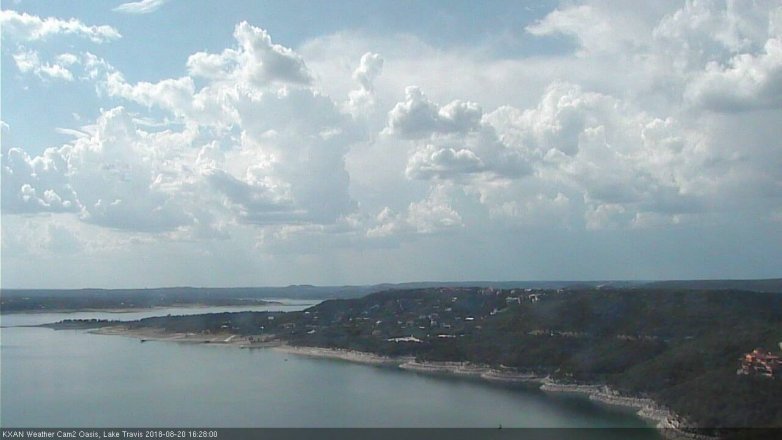 Lake Travis webcam, August 20, 2018 3:30 PM CT
