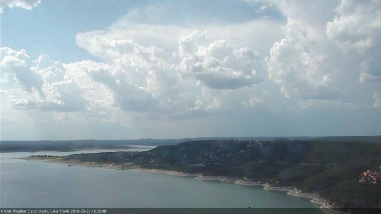 Lake Travis webcam, August 20, 2018 3:40 PM CT