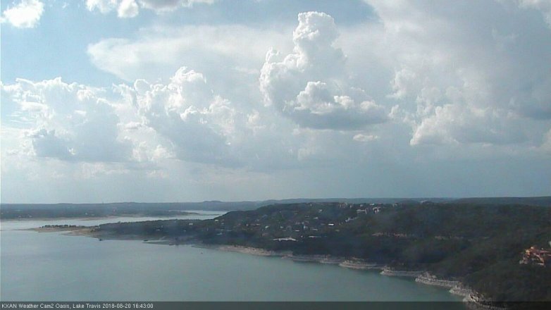 Lake Travis webcam, August 20, 2018 3:45 PM CT