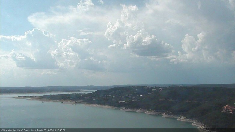 Lake Travis webcam, August 20, 2018 3:50 PM CT