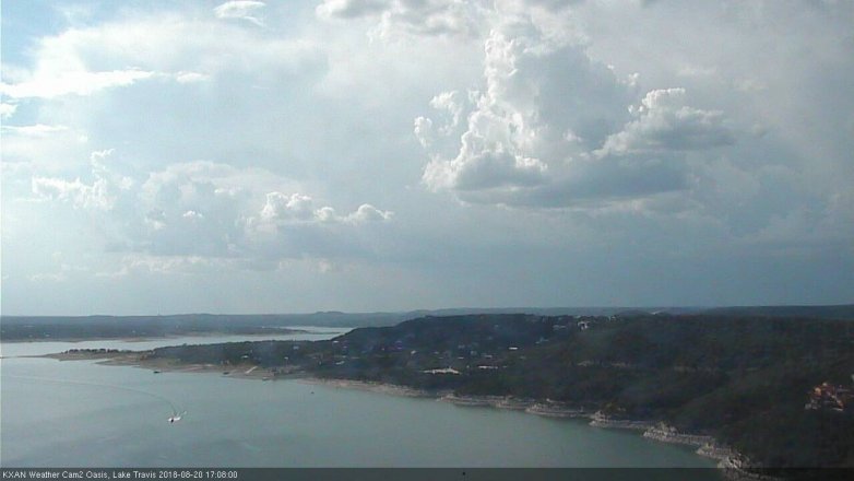 Lake Travis webcam, August 20, 2018 4:10 PM CT