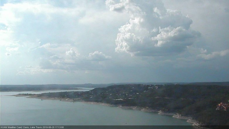 Lake Travis webcam, August 20, 2018 4:15 PM CT