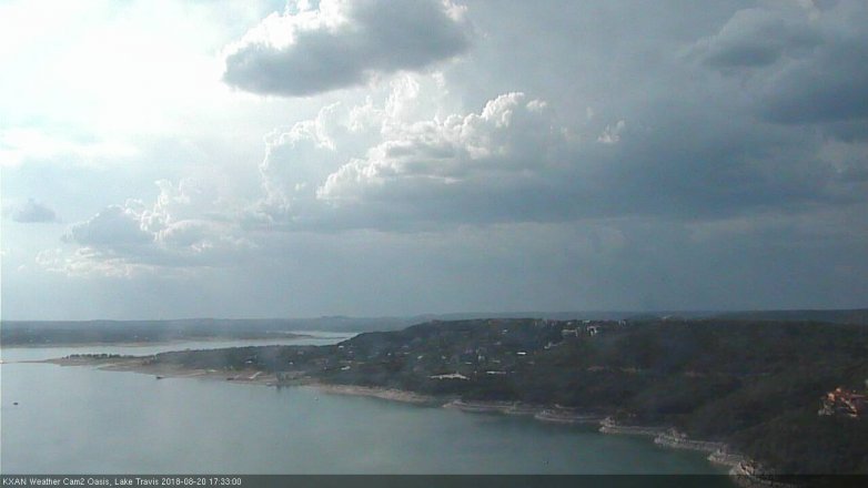 Lake Travis webcam, August 20, 2018 4:35 PM CT