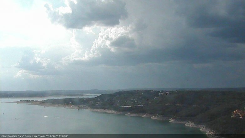 Lake Travis webcam, August 20, 2018 4:40 PM CT
