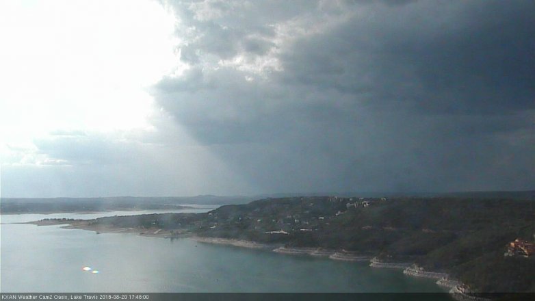 Lake Travis webcam, August 20, 2018 4:50 PM CT